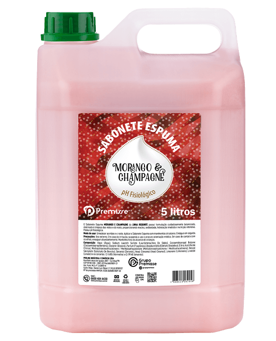 Sabonete Liquido 5L - Premisse Linha Requinte - Morango com Champanhe
