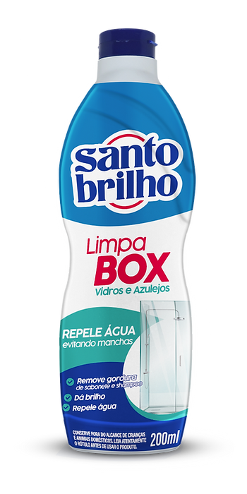 Limpa Box Santo Brilho 300ml Vidros e Azulejos
