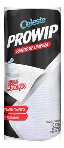 Pano Multiuso PROWIP Cozinha Super Absorção 30 Unidades