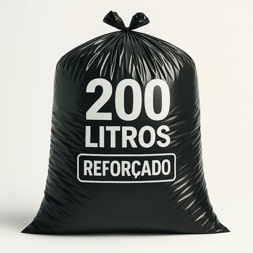 Saco de Lixo 200L Reforçado 50 Unidades
