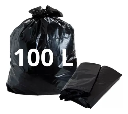 Saco de Lixo 100L Reforçado - 100 Unidades