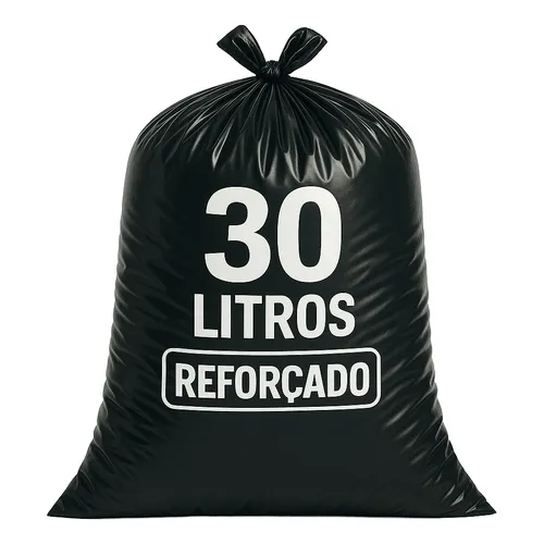 Saco de Lixo 30 Litros Reforçado 100 Unidades