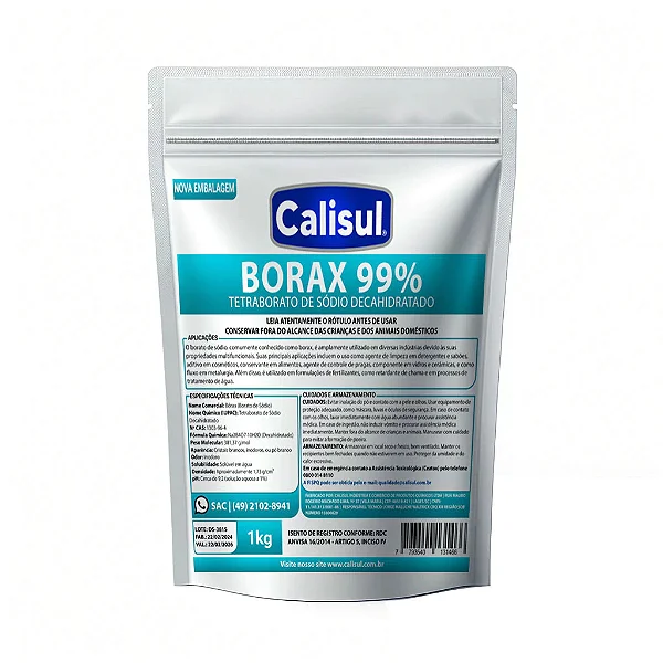 Bórax Decahidratado 99% 1kg Calisul