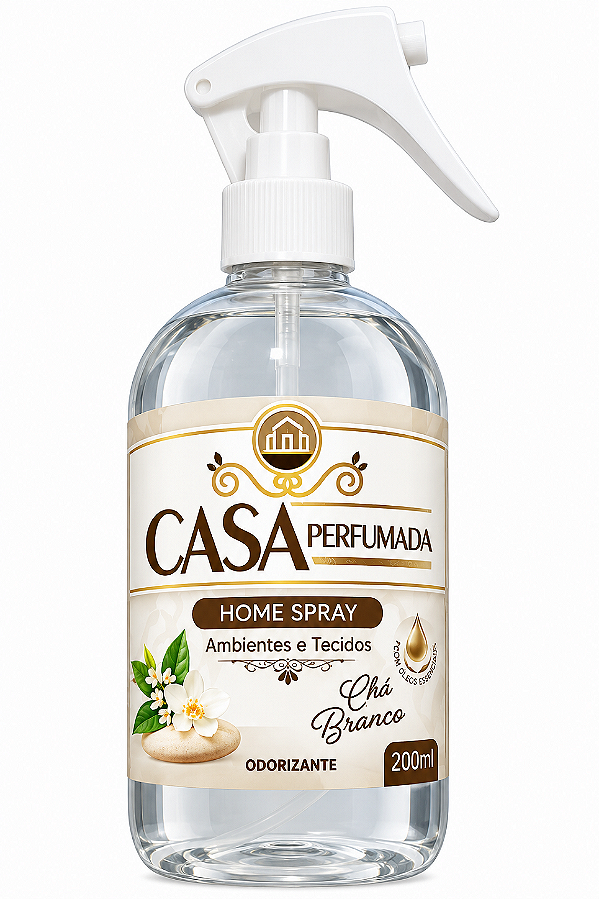 Aromatizante Casa Perfumada para Ambientes e Tecidos 200ml - Chá Branco
