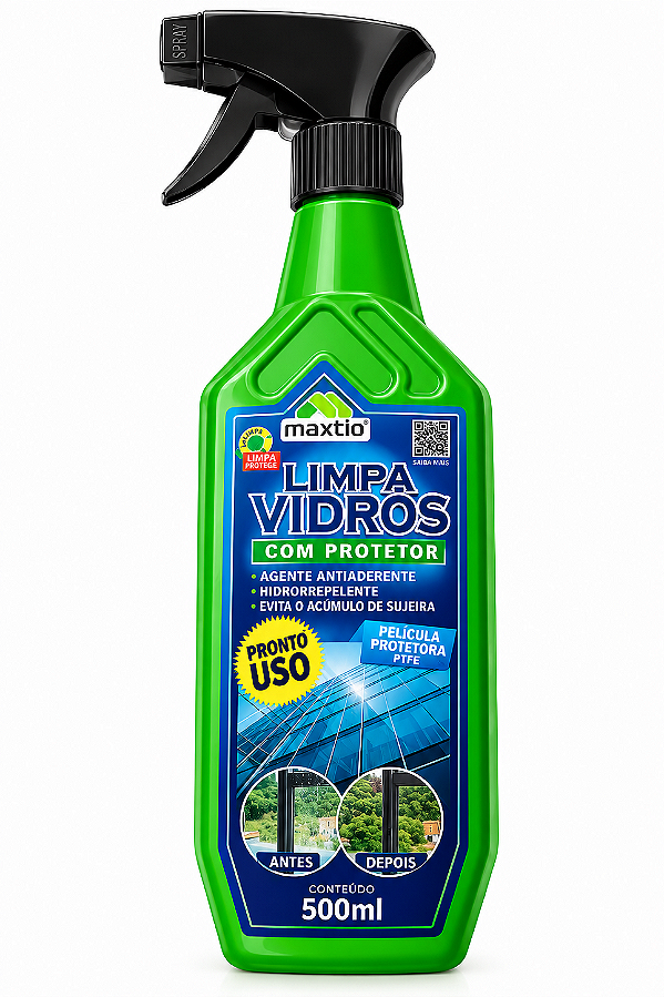 Limpa Vidros Maxbio 500ml com Protetor PPF