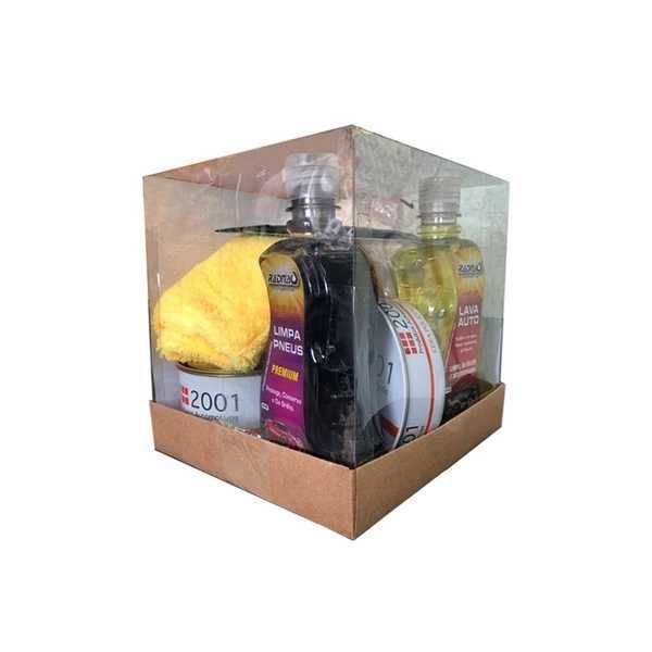 Kit Produtos Limpeza Automotiva (cera, Shampoo, Flanela...)