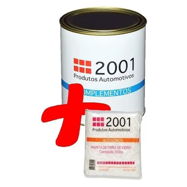 Kit Resina 2001 + Manta Fibra De Vidro 300g