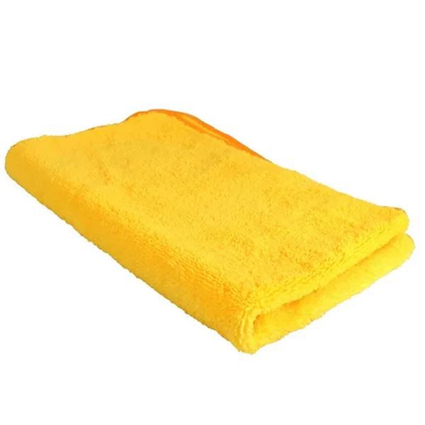 Kit Com 6 Flanela Microfibra Amarela 40x40cm - 3m