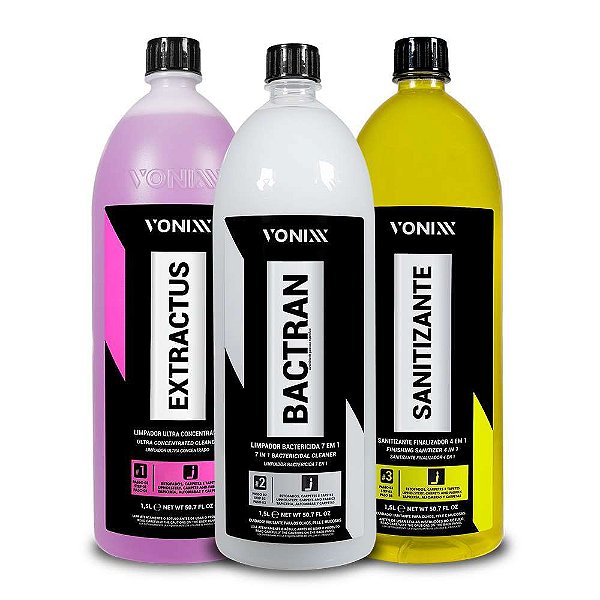Kit Sistema Vsc Bactran Extractus Sanitizante 1,5l Vonixx