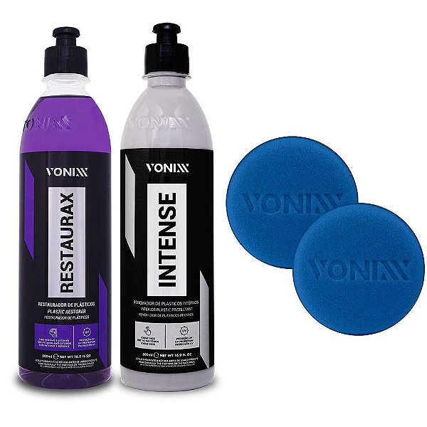 Kit Revitalizador De Plasticos Intense + Restaurax Vonixx