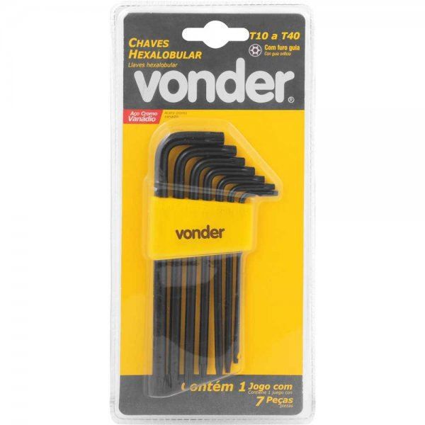 Jogo De Chaves Torx T10 A T40 7pcs - Vonder 3573010040