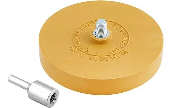 Disco Borracha C/ Adaptador 87x9mm - Indasa