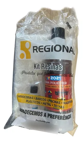 Kit Resina E Manta Reparo Fibra De Vidro