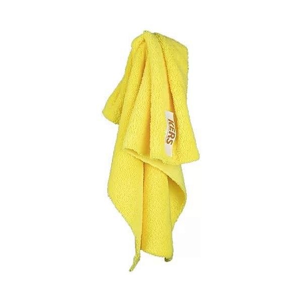KIT COM 3 FLANELA MICROFIBRA AMARELA 40X60CM 360GSM - KERS