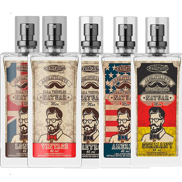 Kit Com 10 Aromatizante Natuar Men 45ml - Centralsul