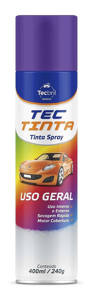 Tinta Spay Tectinta Violeta Escuro 400ml - Tecbril