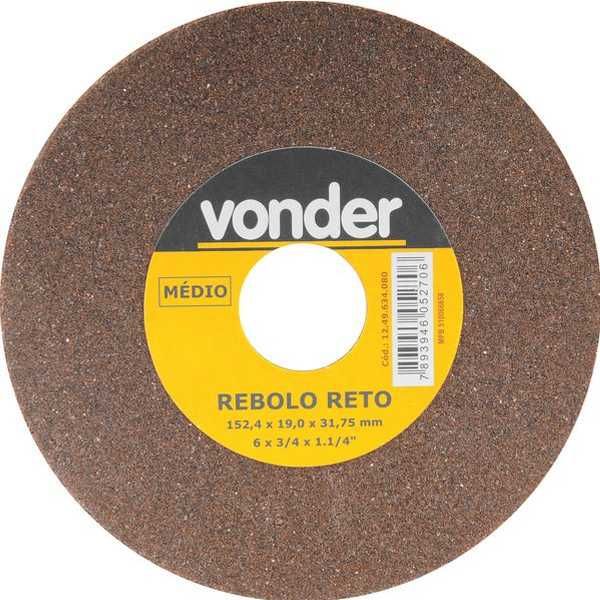 Rebolo Uso Geral Medio 6x3/4x1.1/4 - Vonder 1249634080
