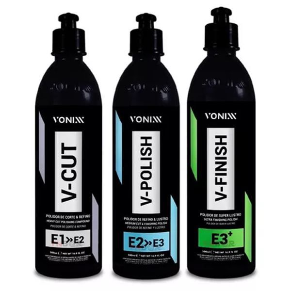 Kit Polimento Automotivo Vonixx Vhp V-cut V-polish V-finish