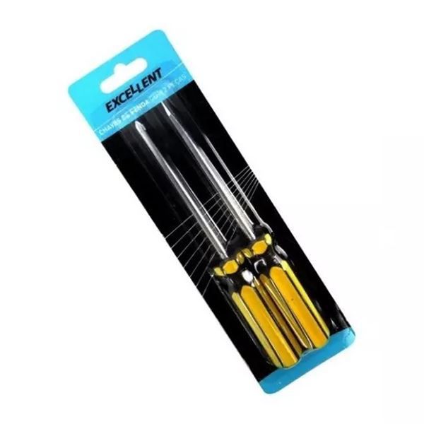 Kit Com 5 Chave Fenda Jg Com 2 Pcs 8bo - Excellent
