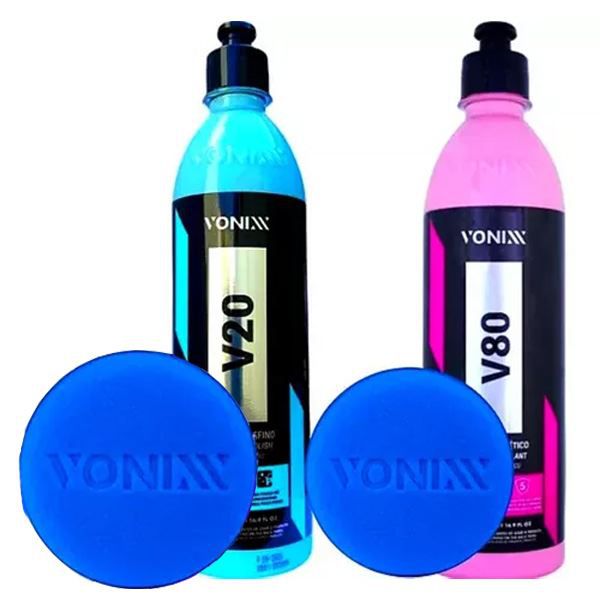 V20 Refino Remove Riscos + V80 Selante Protecao + Aplicador