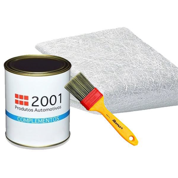 Kit Reparo De Piscina E Caixa Dagua Manta Resina Pincel