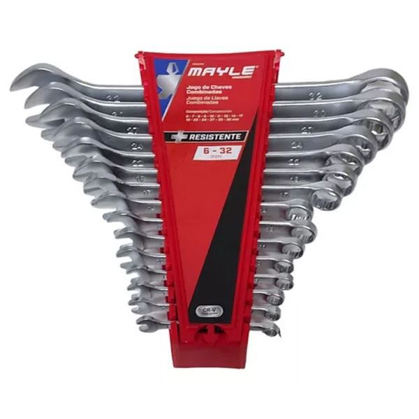 Jogo Chave Combinada 6a32mm15pc Crv Mayle-3007632015