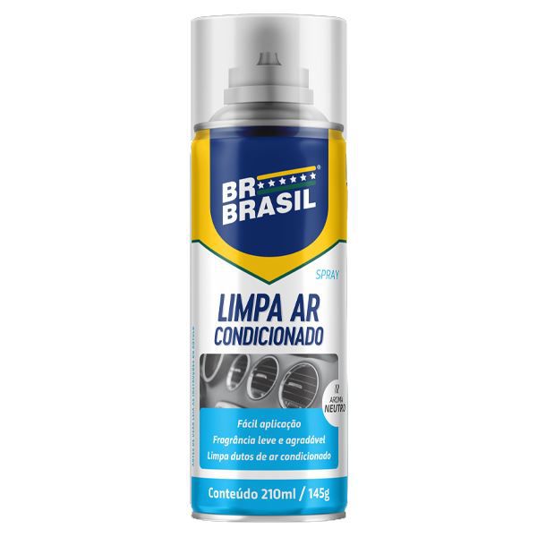 Limpa Ar Condicionado Spray Carro Novo 210ml Br Brasil
