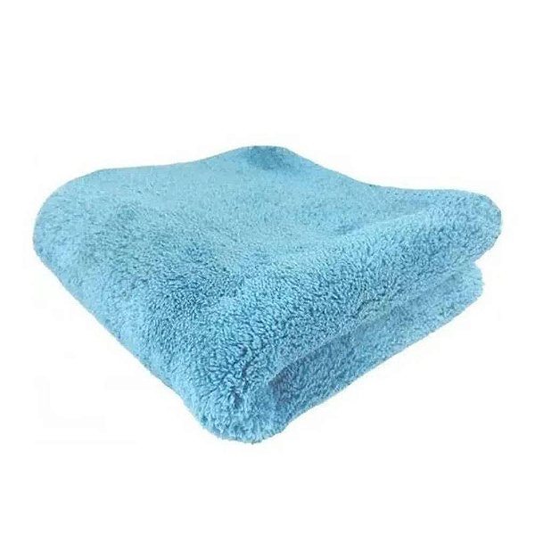 Kit Com 6 Flanela Microfibra Azul 40x60cm Premium - 3m