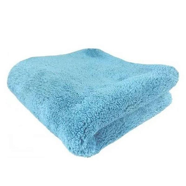 Kit Com 3 Flanela Microfibra Azul 40x60cm Premium - 3m