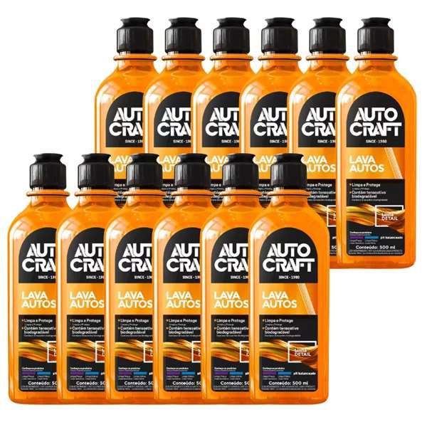 Kit Com 12 Lava Autos 500ml - Autocraft