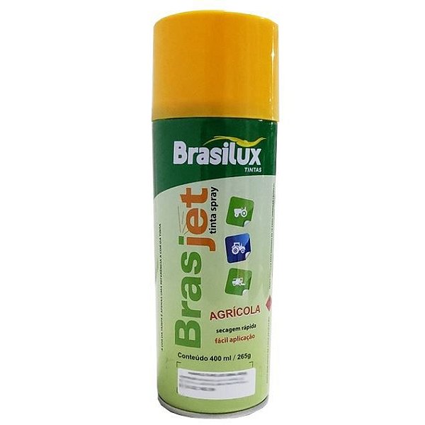 Tinta Spray Amarelo Ipe Uso Geral 400ml - Brasjet