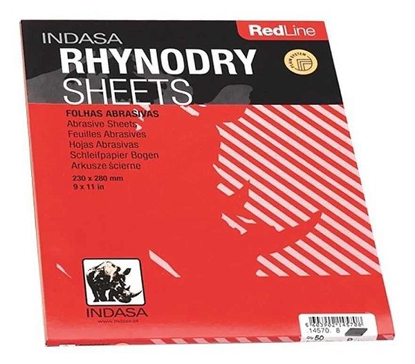 Kit Com 50 Lixa P1200 Rhynodry Red - Indasa