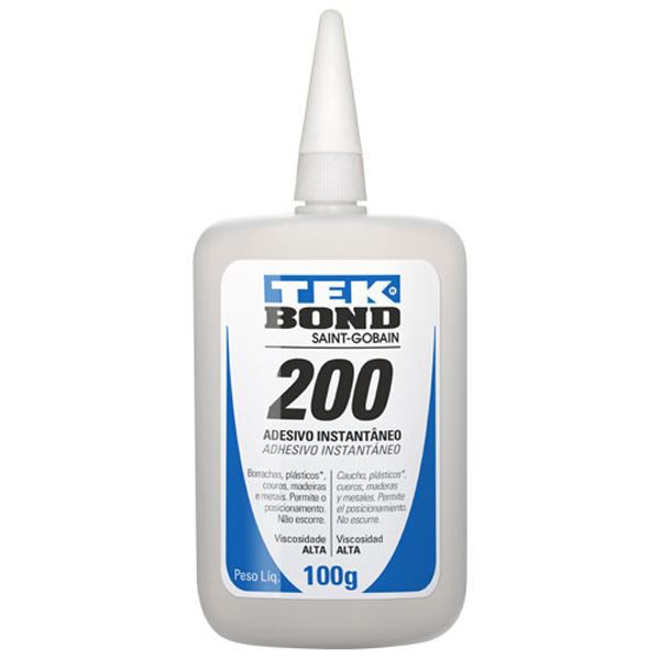 Adesivo Instantaneo 200 Tekbond 100grs Viscosidade Alta