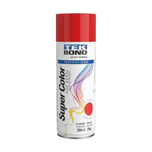 Tinta Spray Vermelho 350ml Tek Bond