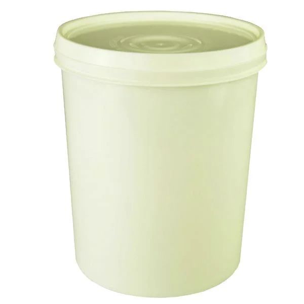 Kit Com 60 Pote Plastico 900ml Branco Com Tampa