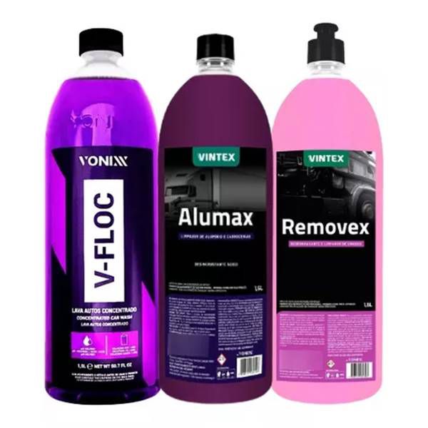 Kit Shampoo Removex Alumax V-floc 1,5l Vonixx