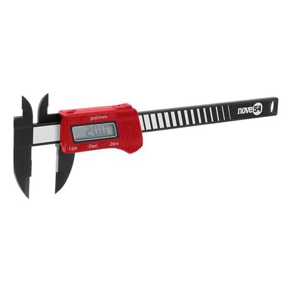 Paquimetro Digital 150mm 6 Pol Em Fibra De Carbono - Nove54