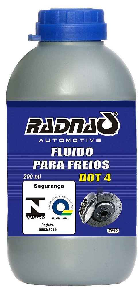 Fluido Freio Radnaq Dot4 200ml