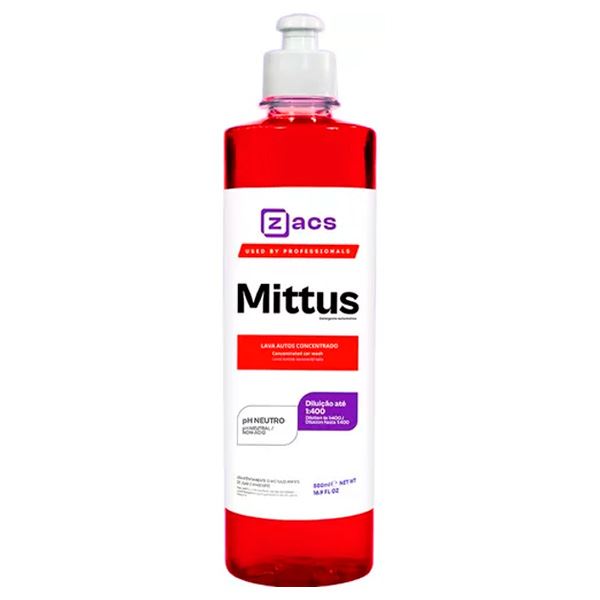 Shampoo Para Carro Lava Autos Mittus 500ml Zacs