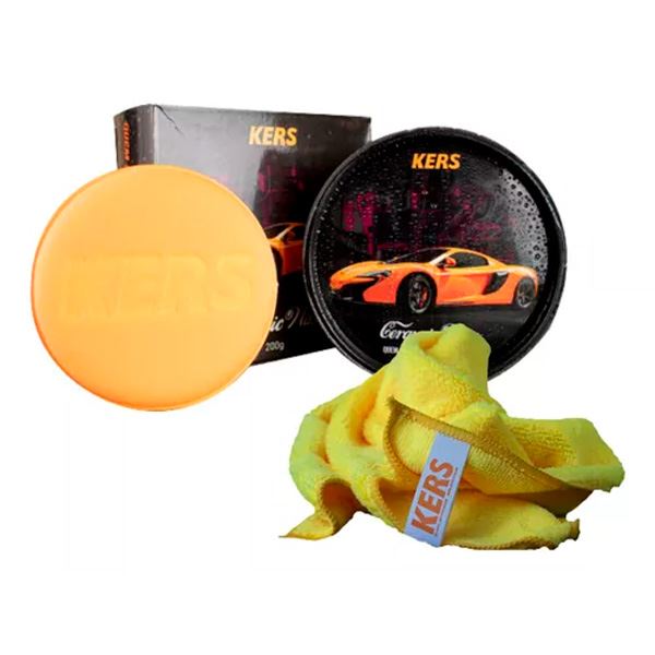 Cera Protetora Automotiva Ceramic Wax 200g Kers + Flanela