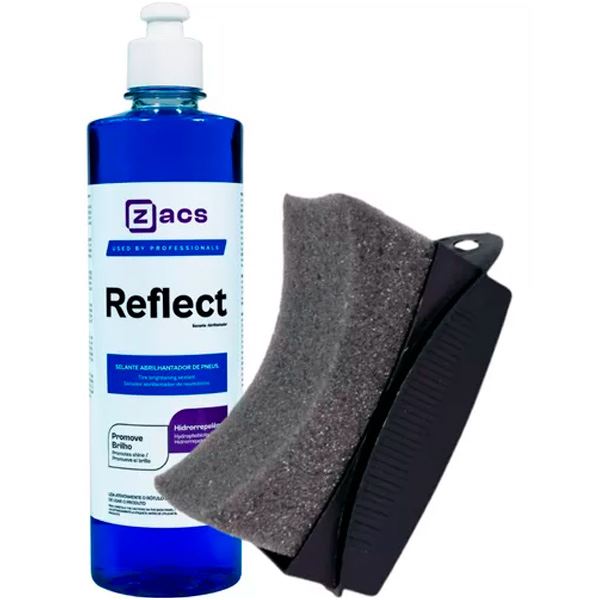 Pretinho Pneu Reflect 500ml Zacs + Aplicador