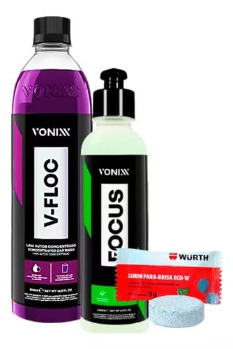 FOCUS POLIDOR TIRA CHUVA ACIDA V-FLOC PARA-BRISA VONIXX