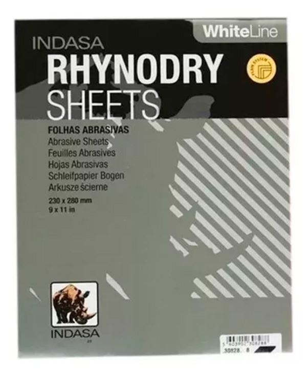 Kit Com 100 Lixa Seco Rhynodry White P600 Indasa