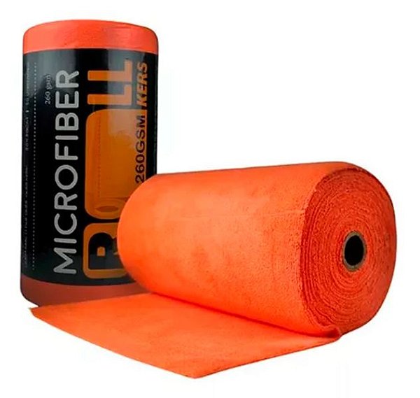 Kers Rolo De Microfibra 30x30cm 260gsm 50un Laranja