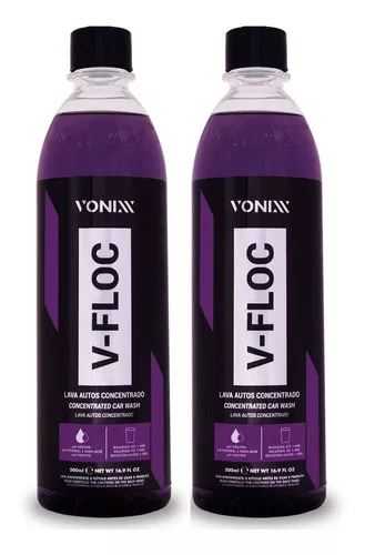 2- Shampoo Automotivo Neutro Concentrado V-floc 500ml Vonixx