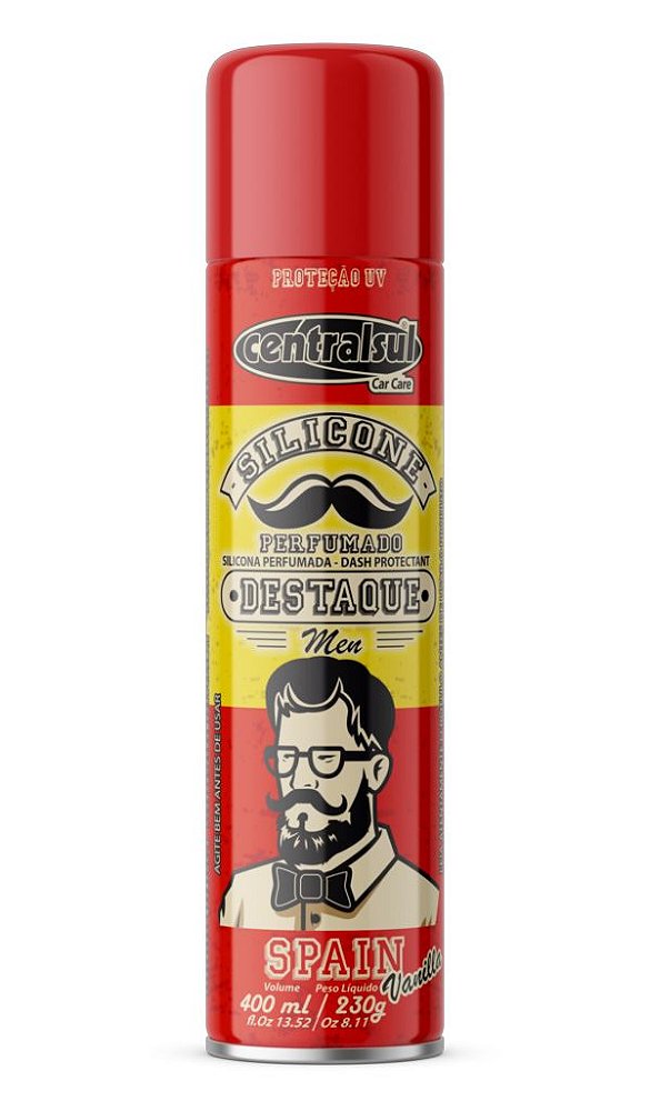 Silicone Aerossol Men Spain Vanilla 400ml Centralsul