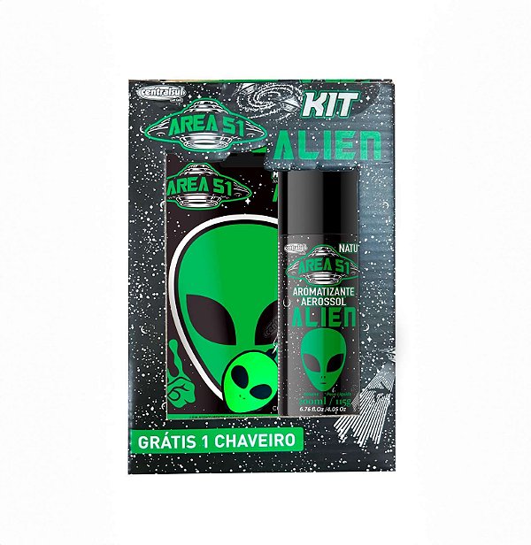 Kit Alien Area 51 Aromatizante Chaveiro Centralsul