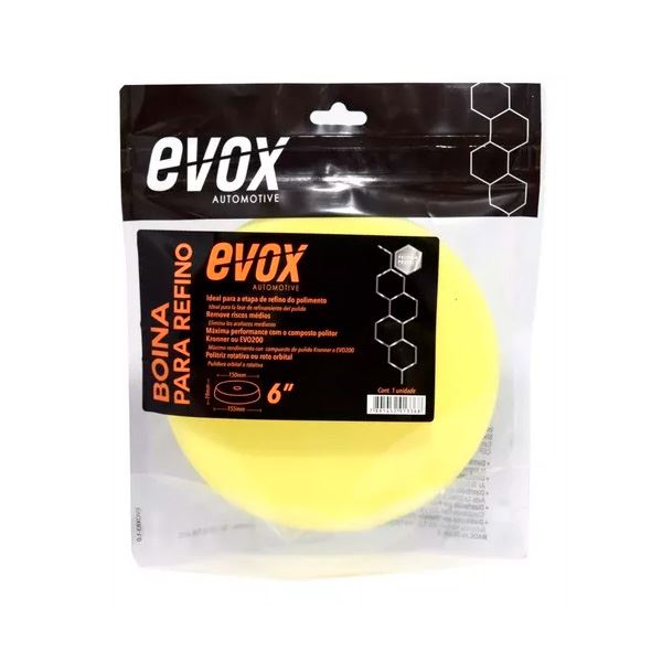 Evox Boina Espuma Refino Amarela 6