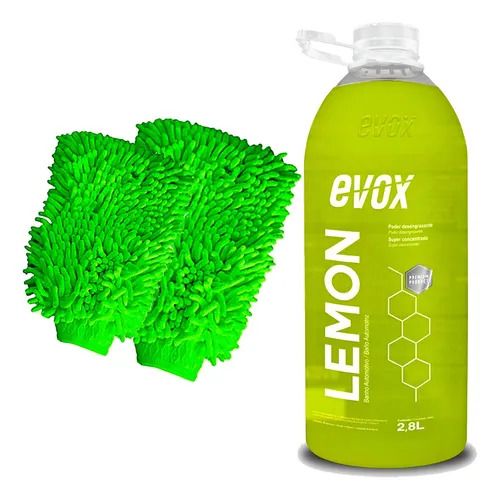 Shampoo Automotivo Evox Lemon 2.8l Desengraxante + Luvas
