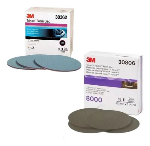 Kit 2 Discos Abrasivo Hookit Trizact N5000+no8000 6 152mm